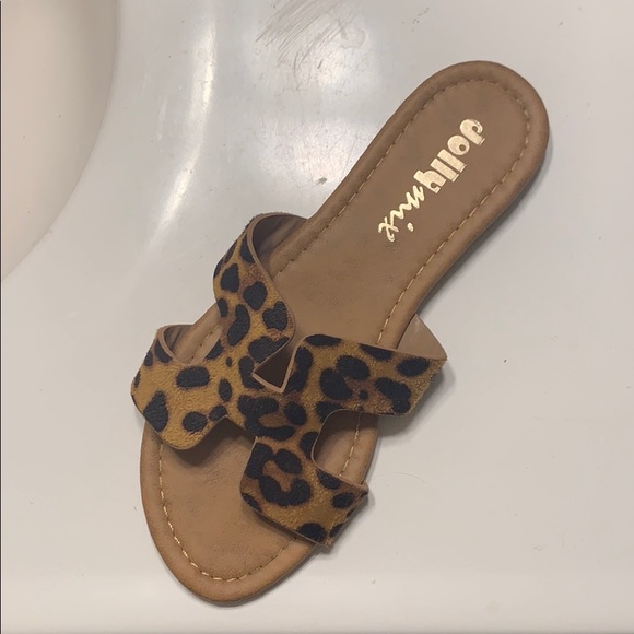 dollymix Shoes - DollyMix Cheetah Slide